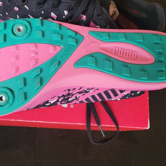 NIB Puma Crossfox XCS women's black florescent pink running shoes - Picture 4 of 8